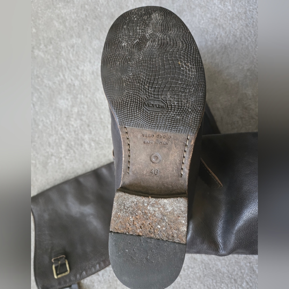 Italian Leather Tall Riding Boots size 40 - Picture 6 of 7
